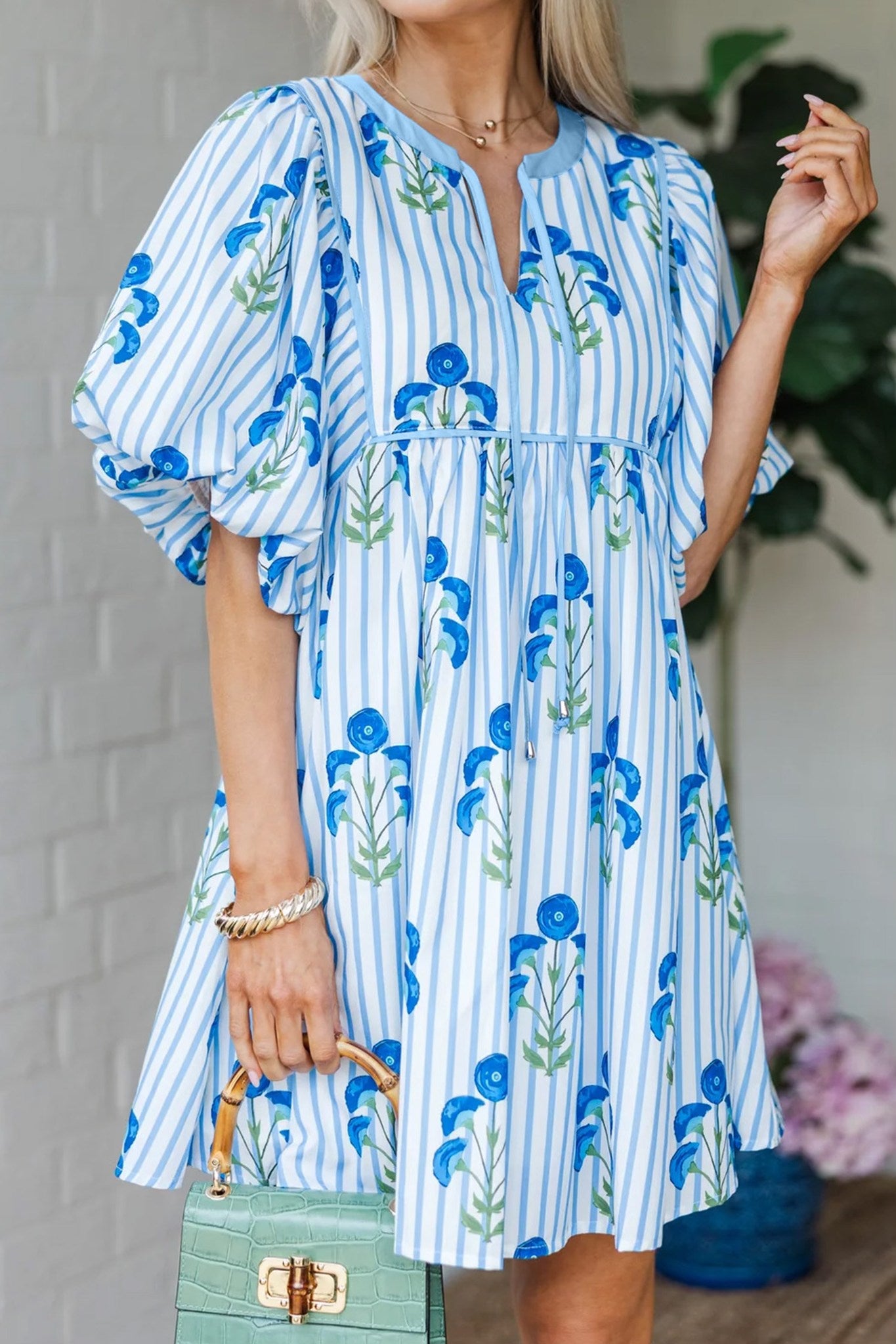 Bluebell Breeze Babydoll Dress