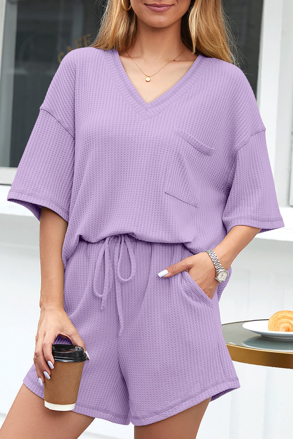 Purple Waffle Loose Set