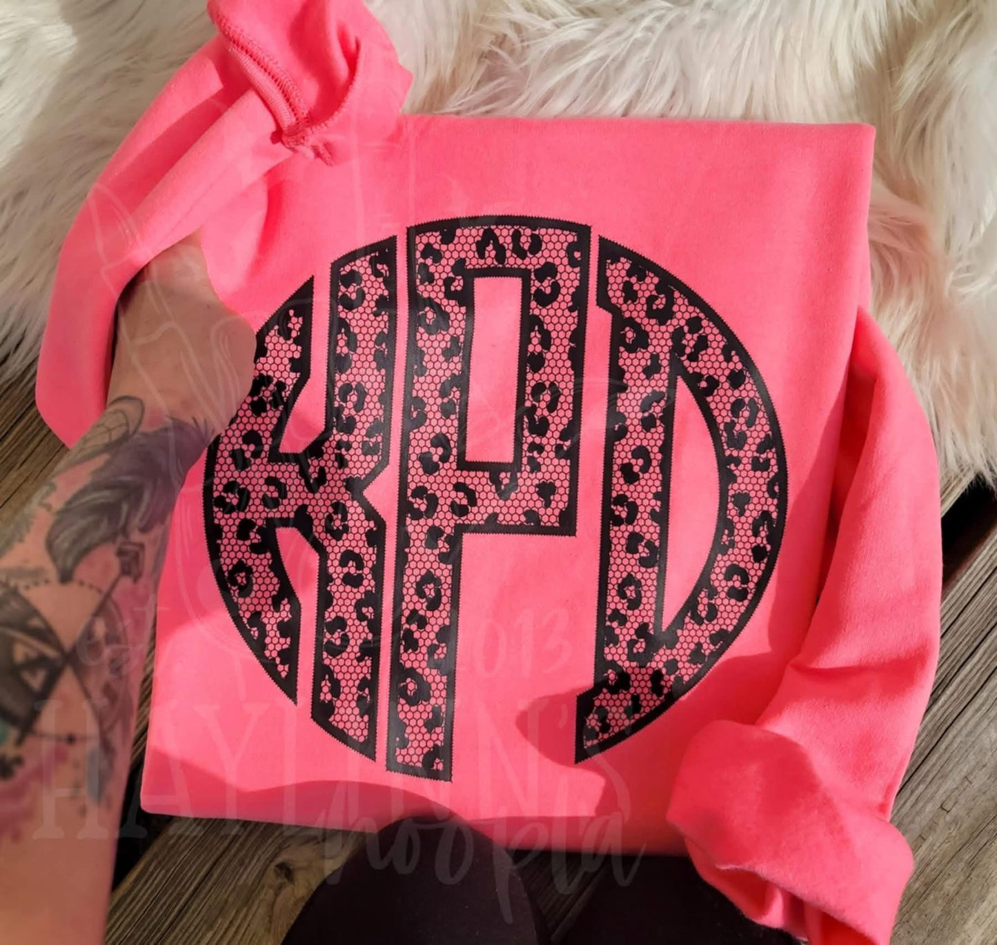Leopard Print Monogram