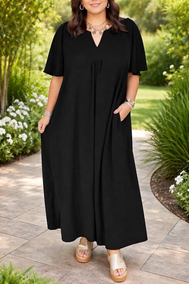Black Plus Loose Dress
