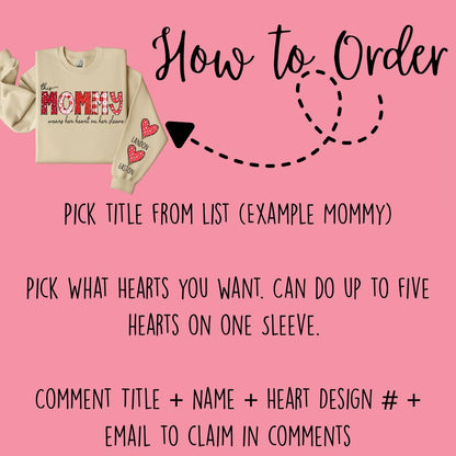 Heart on Her Sleeve Custom