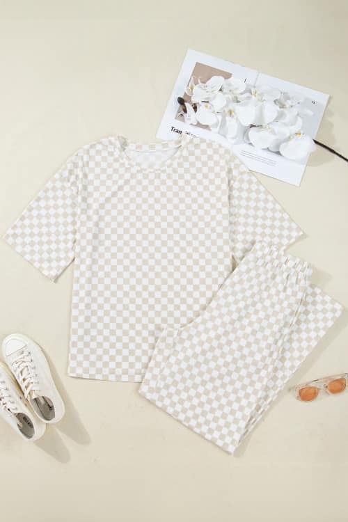 Checkered Lounge Set