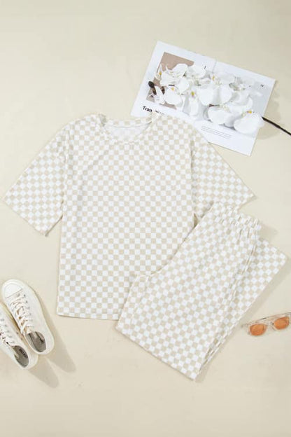 Checkered Lounge Set
