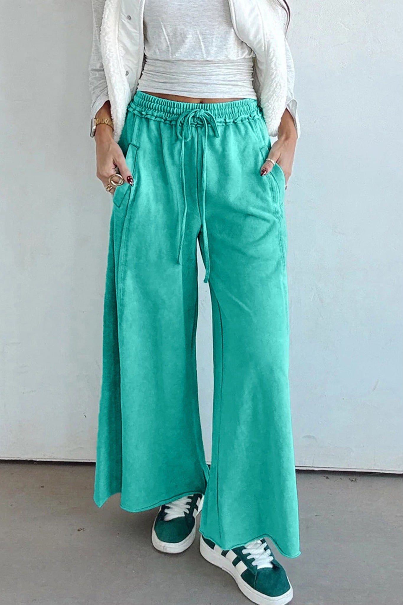Seafoam Lounge Wide-Leg Pants