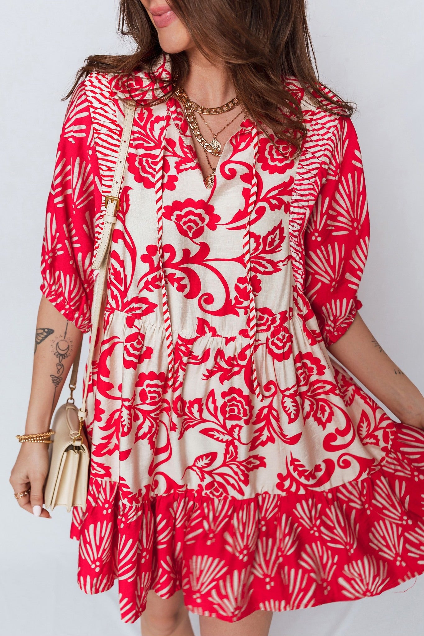 Scarlet Garden Tiered Dress