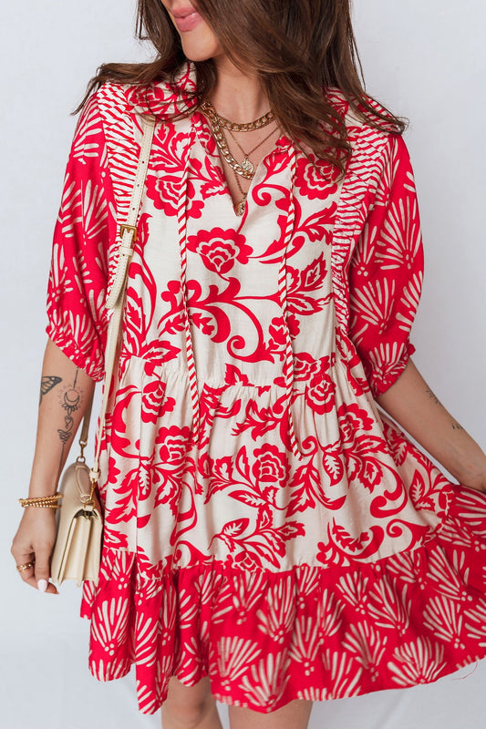 Scarlet Garden Tiered Dress