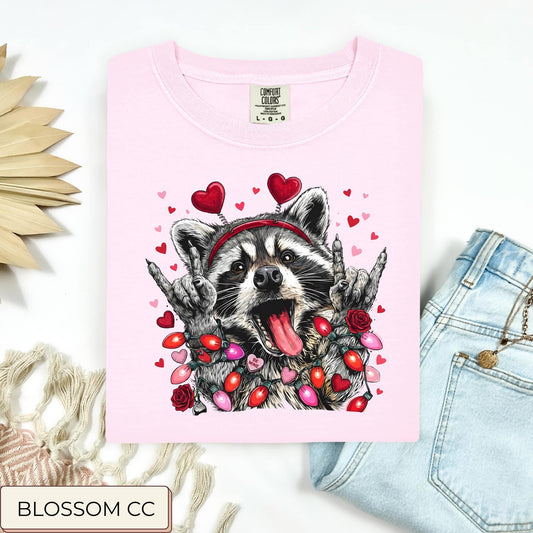 Feral Valentine Raccoon Tee