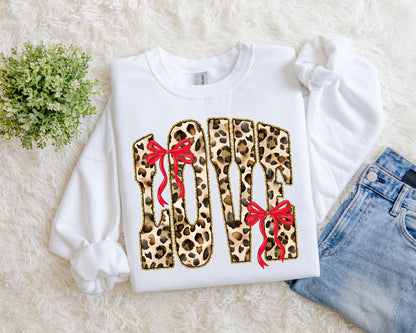 Leopard Love and Bows Tee