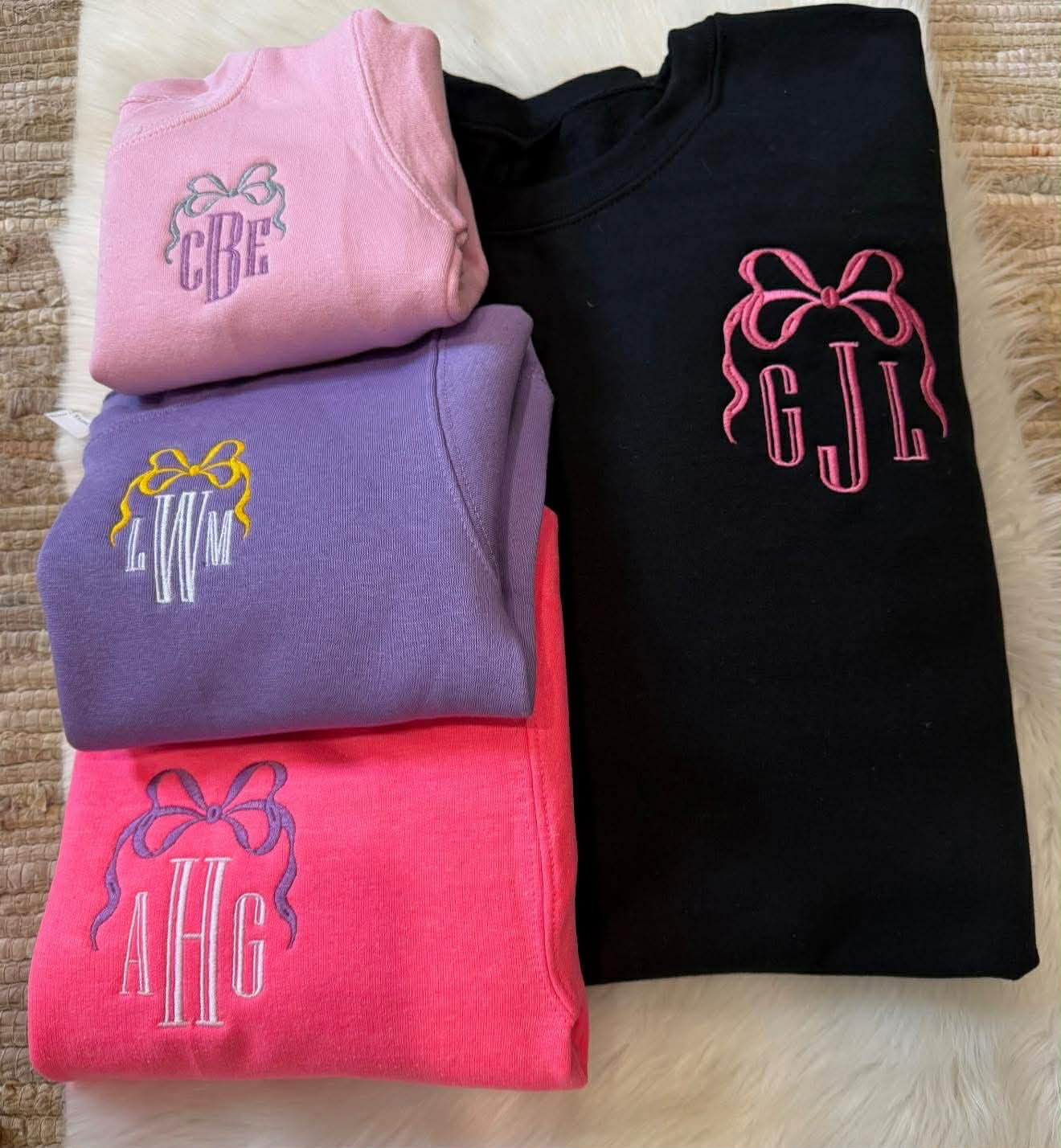 Coquette Monogram Sweatshirt CLOSING 2/18
