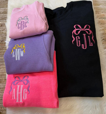 Coquette Monogram Sweatshirt CLOSING 2/18