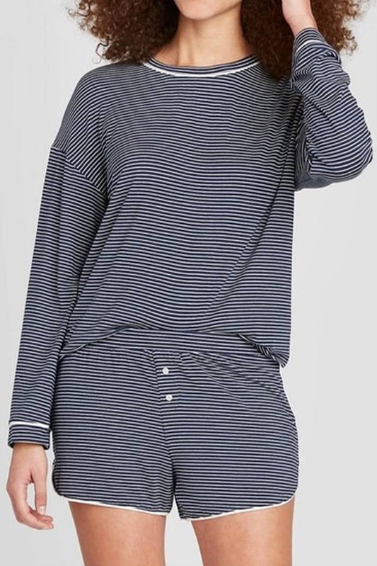 Blue Stripe Lounge Set