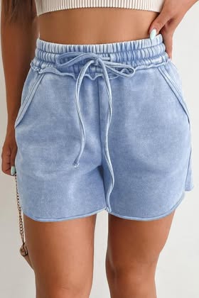 Mineral Wash Raw Cut Shorts (3 colors!)