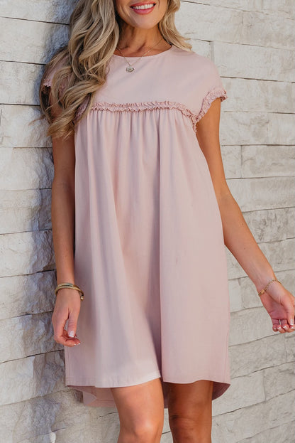 Oatmeal Frilled Dress