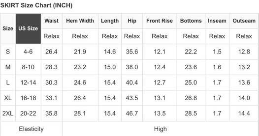 Black Elastic Athletic Skort