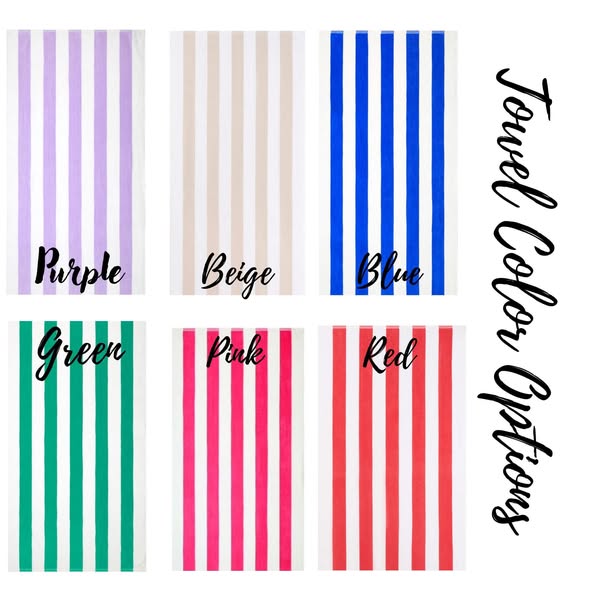 Personalized Beach Towels
