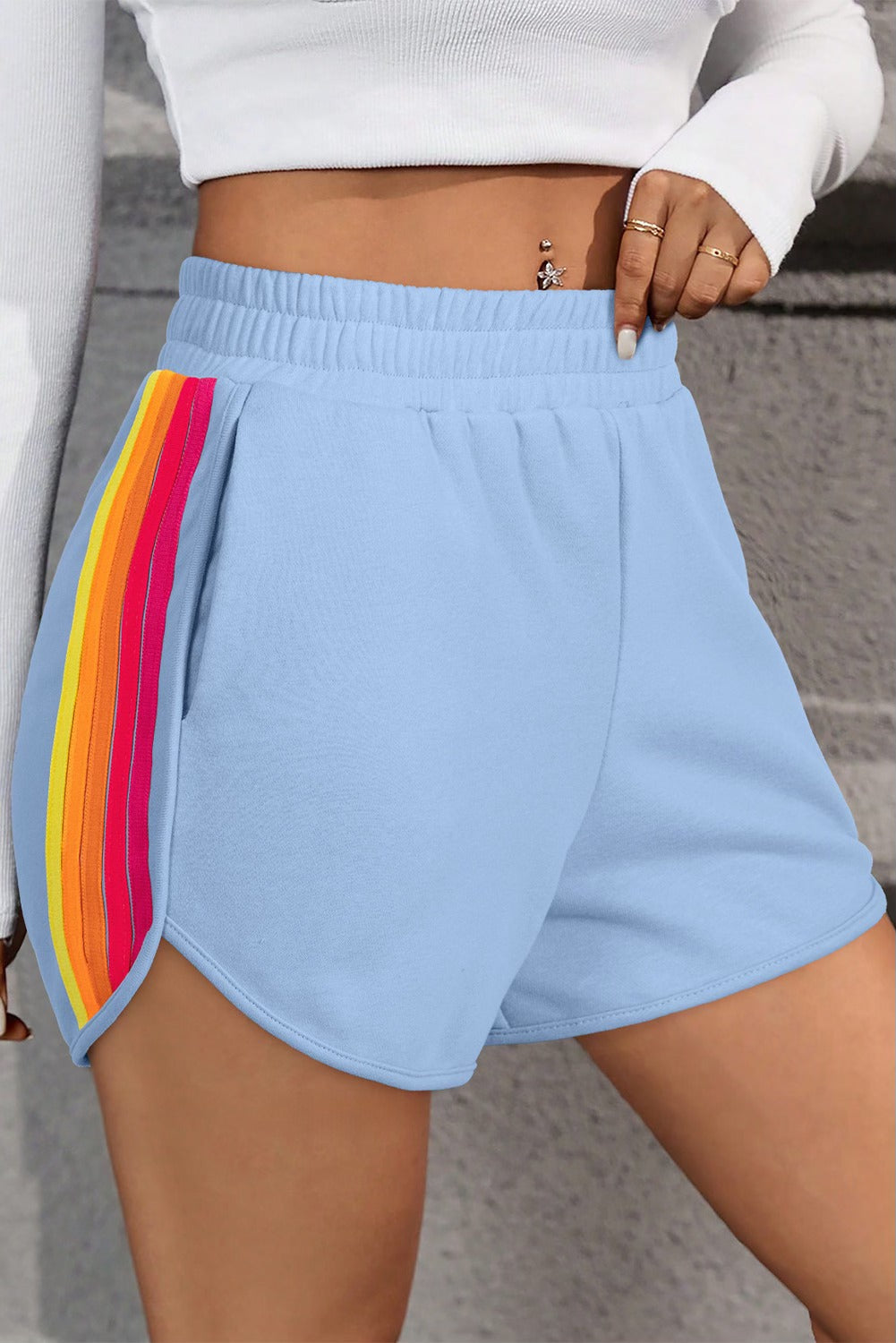 Blue Casual Bottoms