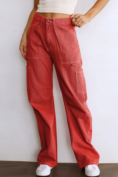 Red Cargo Pants
