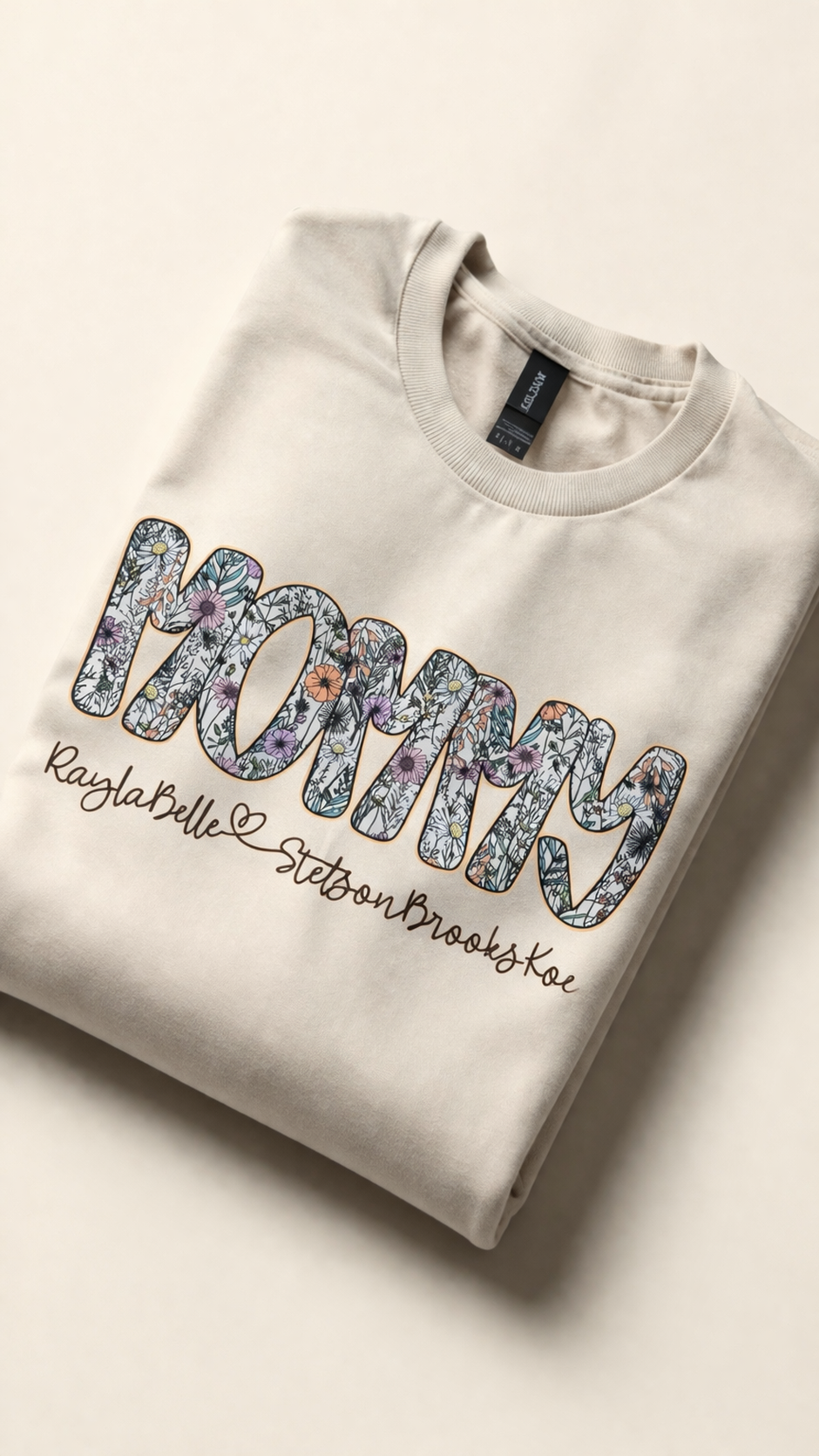 Floral Name Tee - Custom