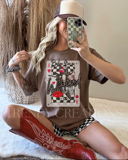 Baby I’m a Wildcard Tee ♠️♥️