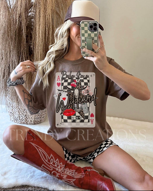 Baby I’m a Wildcard Tee ♠️♥️