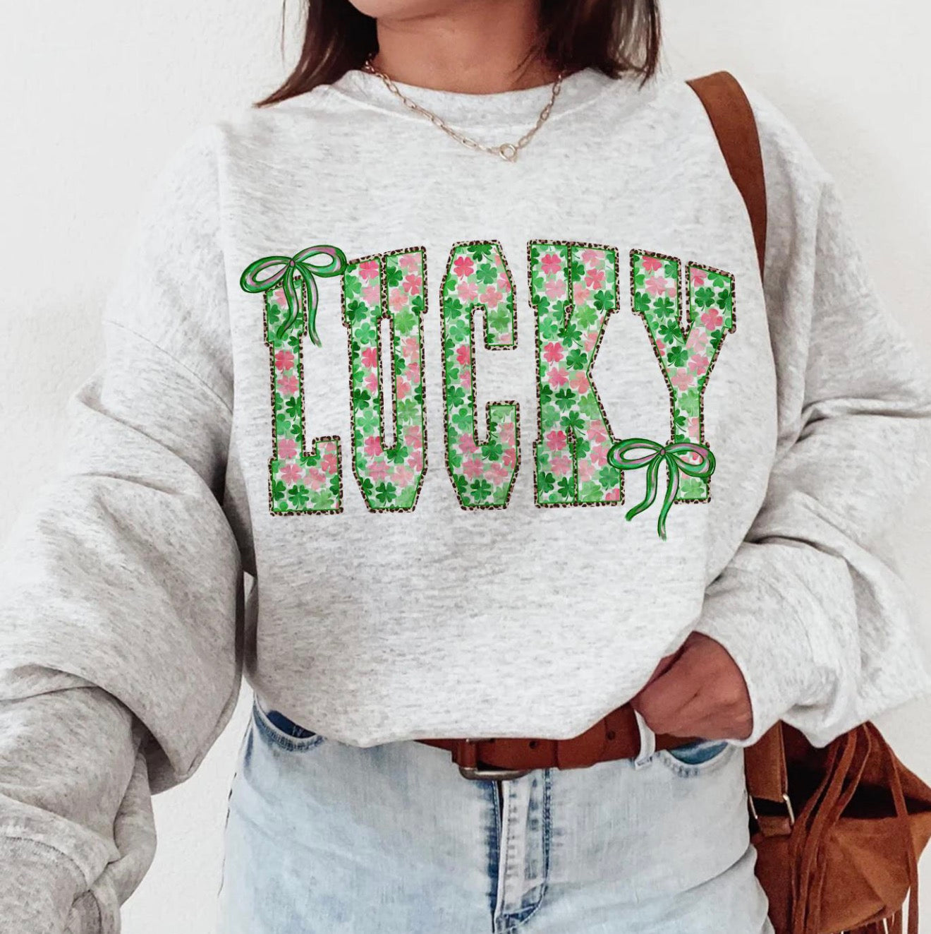 Green + Pink Floral Lucky