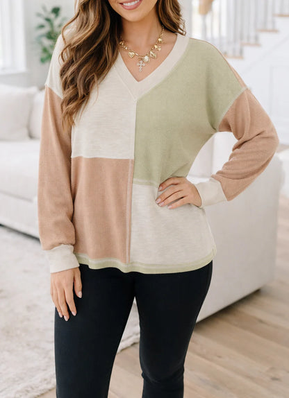 Green Plus Mix Texture Top