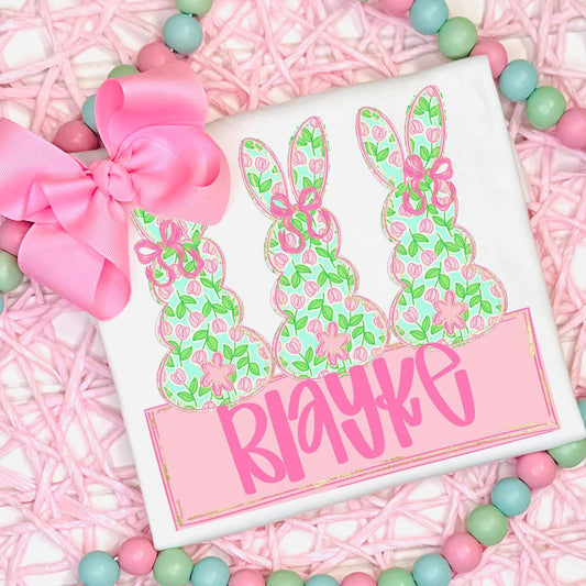 Easter Bunny with Name Girl