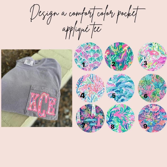 Spring Floral Pocket Monogram