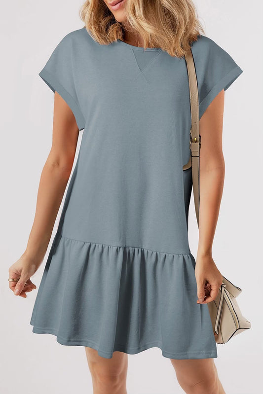 Ashleigh Blue Solid Shirt Dress