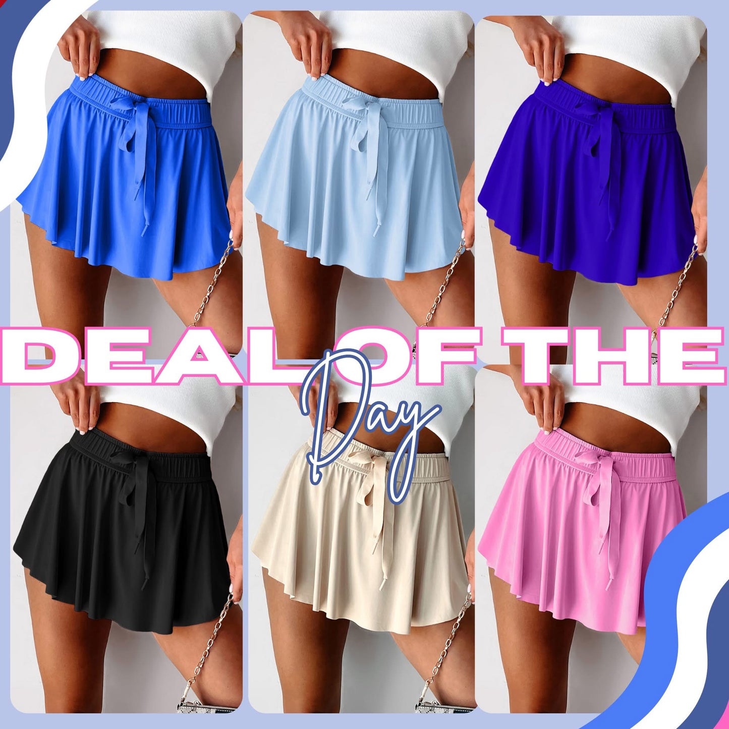 Elastic Athletic Skort