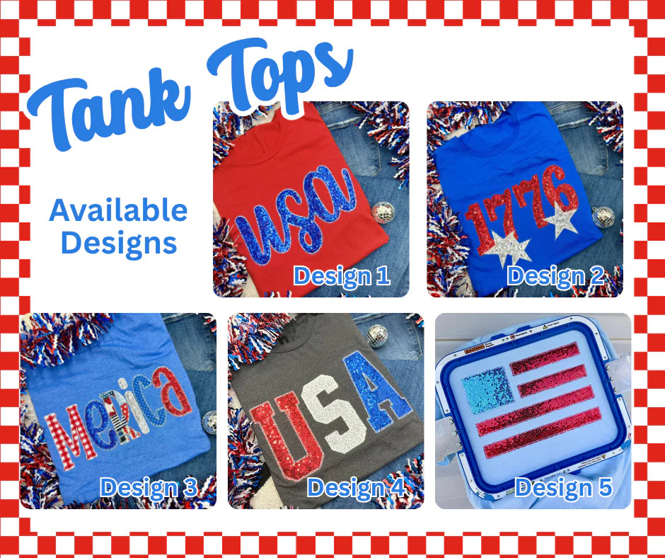 USA Tank Tops- Multiple Designs