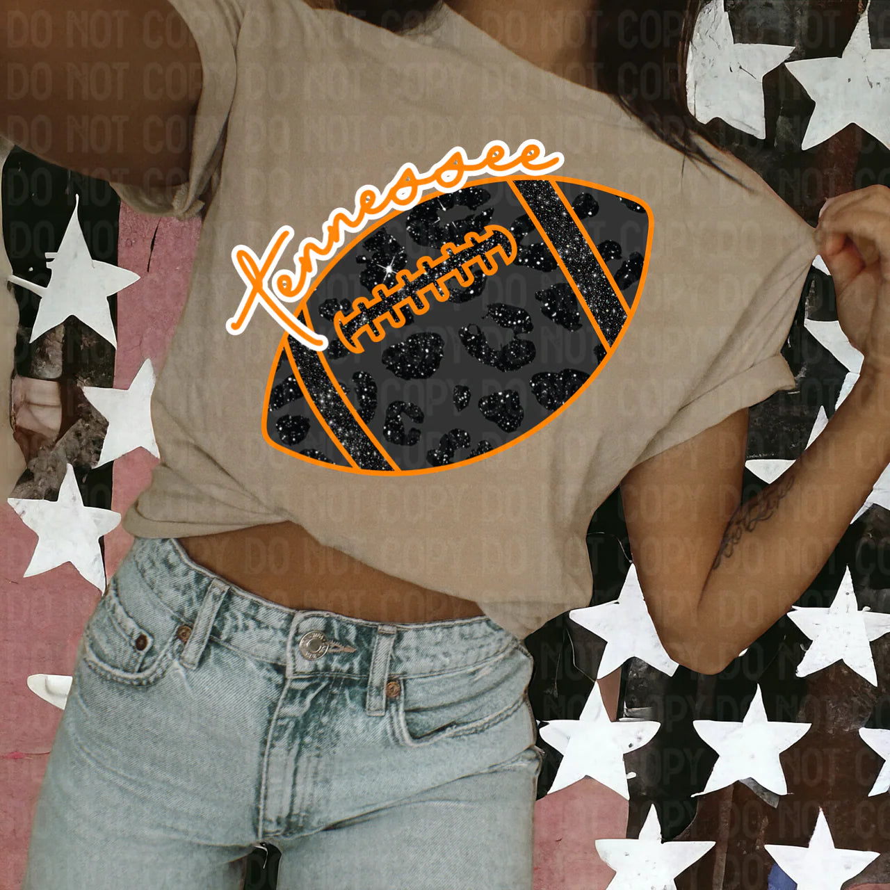 Cheetah Print TN Football