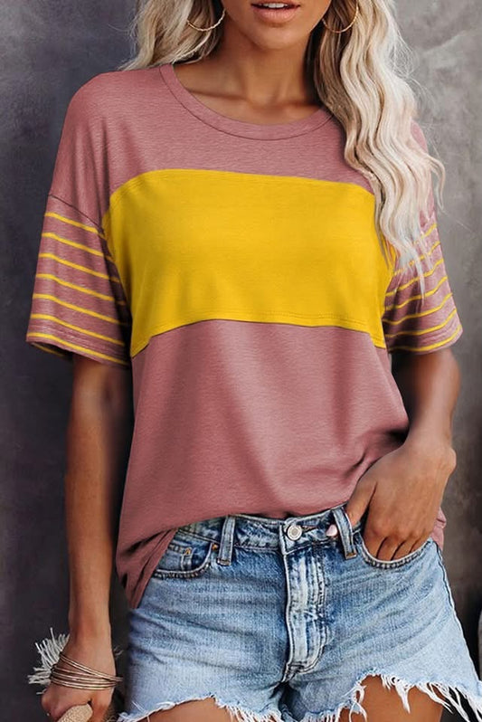 Colorblock Striped Shirt