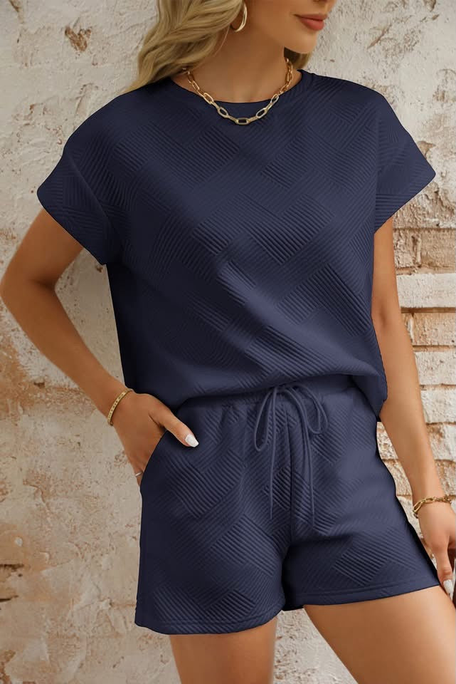 Navy Textured Set