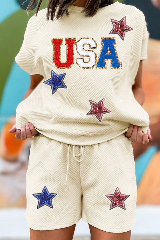 USA Star Patched Set