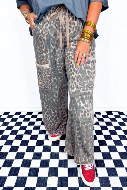 Leopard Plus Loose Pants