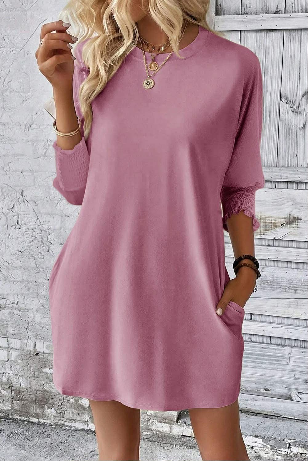 Pink Shirt Dress
