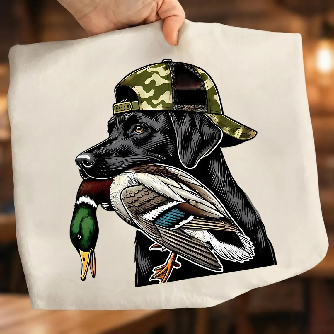 Local Boy dog with duck